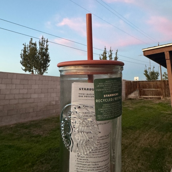 Starbucks “Limited Edition 2024” Terracotta Recycled Glass Tumbler 16 oz - Picture 4 of 4